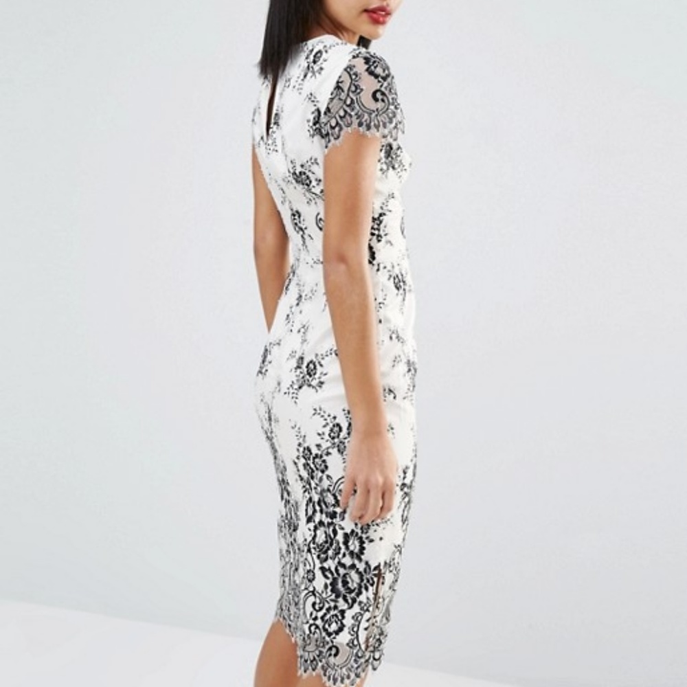 French Connection Rosalie Lace Midi Dress - Picture 6 of 13